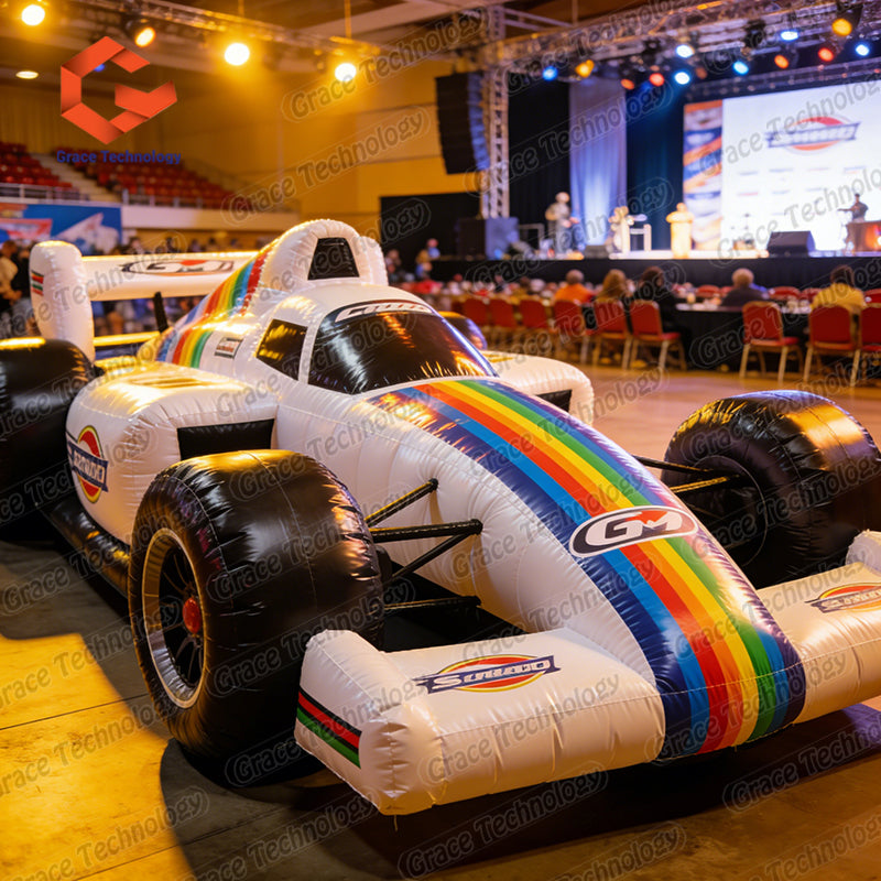 Popular Design Advertising Inflatable Racing Car Waterproof Durable Inflatable Racing Car/ Inflatable Coupe/ Car Model