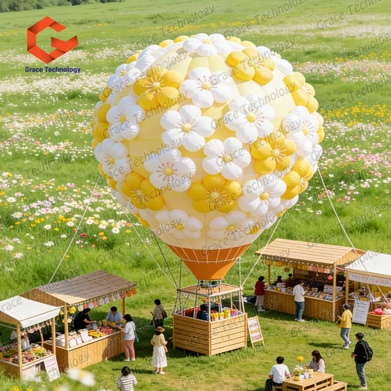 Custom Inflatable Hot Air Balloon for Advertising for Event Promotion Outdoor Festivals
