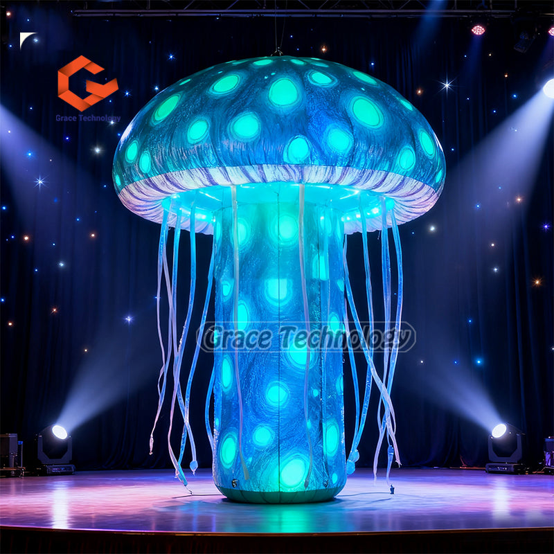 Large Inflatable Led Mushroom Prop Lighting Festival Mushrooms Decor Giant Inflatable Mushroom for Outdoor Party Decoration