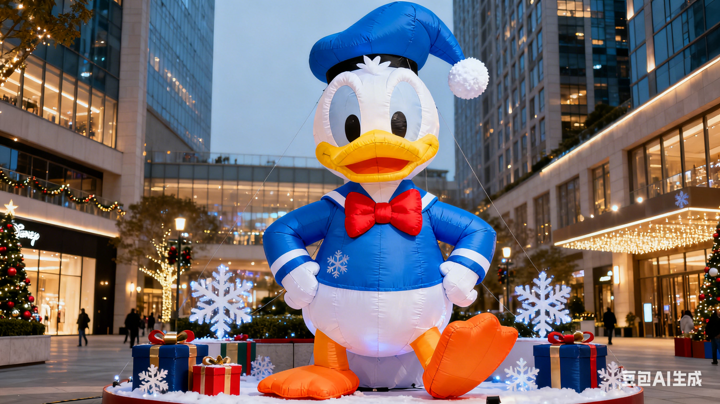 Inflatable Donald Duck Statue Resin Plating Animal Decorations Home Crafts Sailor Gentleman Duck