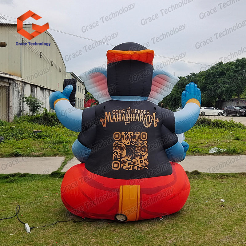 Giant Inflatable Blue Cartoon Character Mascot Activity Decoration Advertising Prop