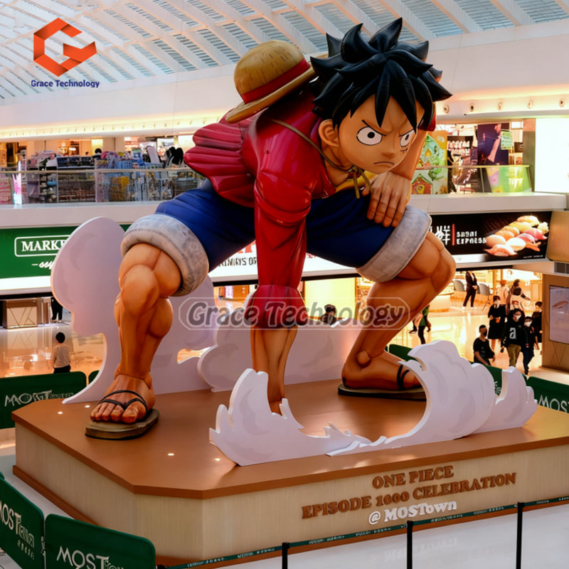 Decoration Inflatable Sun God Monkey D Luffy Mascot Giant Inflatable Luffy Cartoon Figures for Display