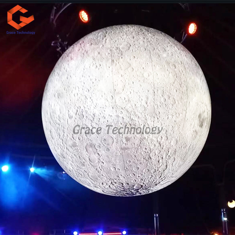 LED Inflatable Moon Planets Solar System Inflatable Moon Balloon for Events Festival Decorations