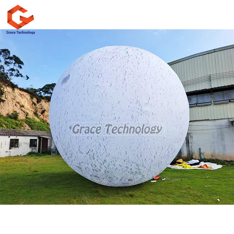 LED Inflatable Moon Planets Solar System Inflatable Moon Balloon for Events Festival Decorations