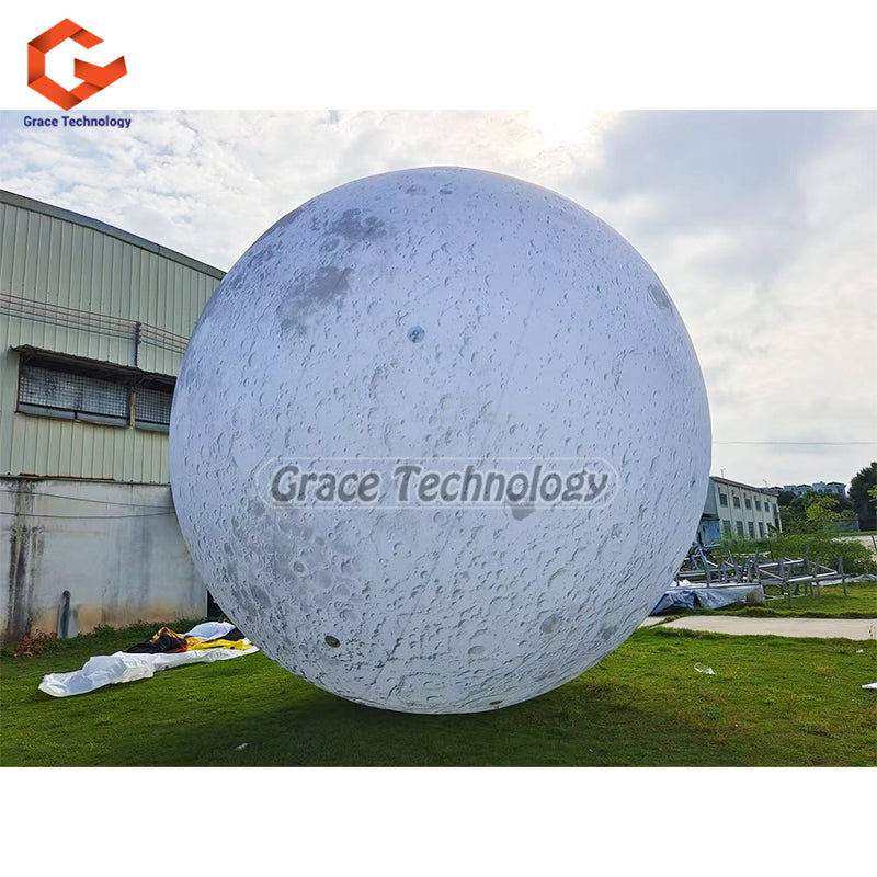 LED Inflatable Moon Planets Solar System Inflatable Moon Balloon for Events Festival Decorations
