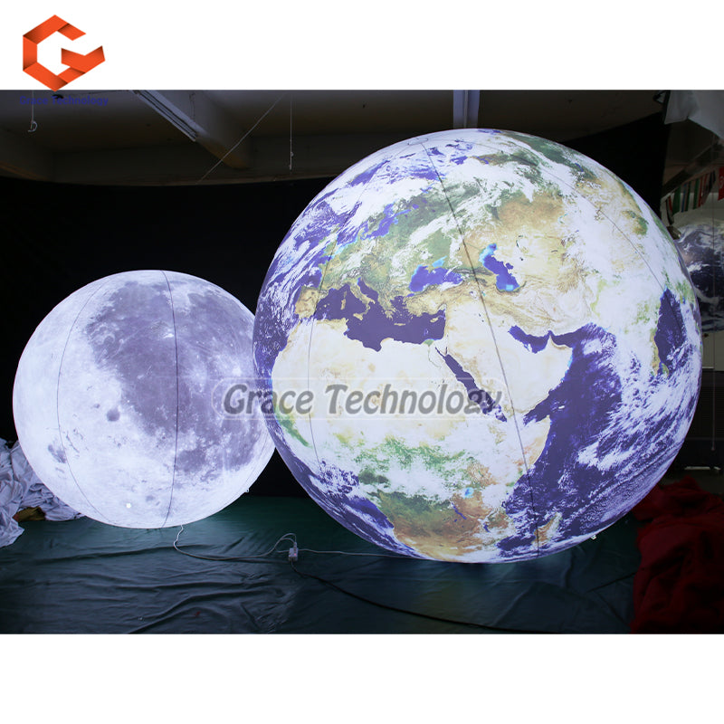 Giant Inflatable Earth Globe Balloon PVC Inflatable Earth Planet for Outdoor Display
