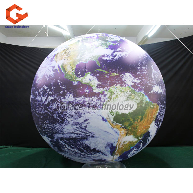 Giant Inflatable Earth Globe Balloon PVC Inflatable Earth Planet for Outdoor Display