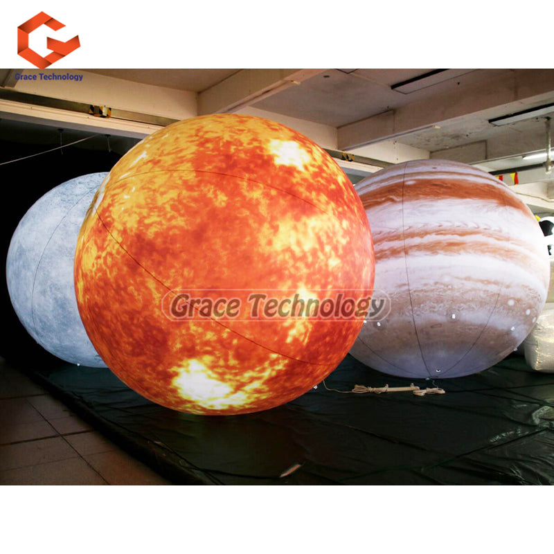 Inflatable Sun Balloon Solar System Sun Planet Balloon for Space Theme Party Decoration