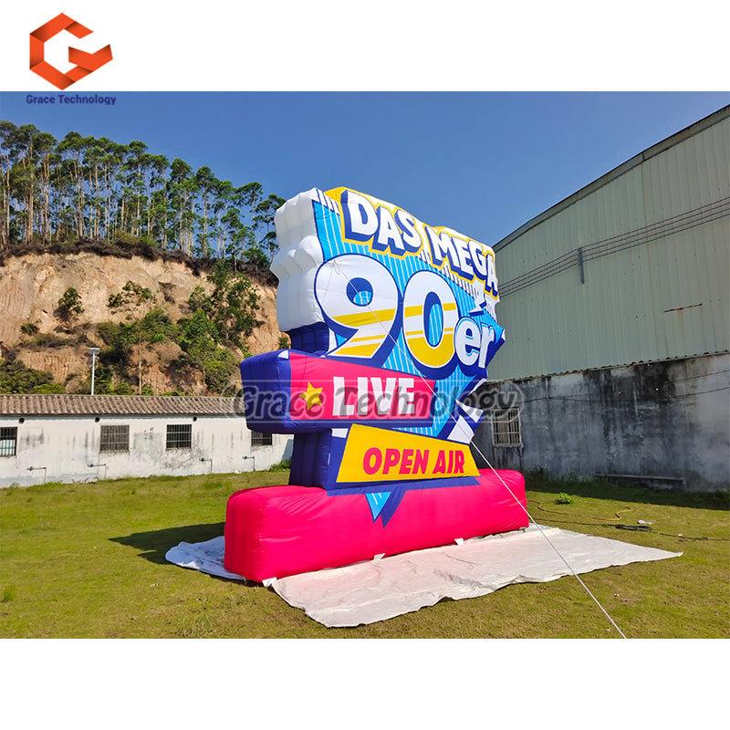 3D Inflatable Sign Wall Custom Advertising Inflatable Billboard for Outdoor Exhibition