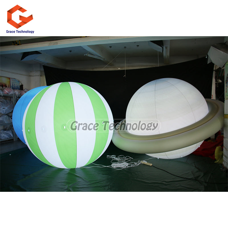 Inflatable Saturn Planet Balloon LED Planet Solar System Party Spheres