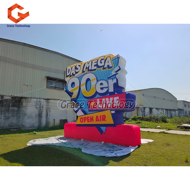 3D Inflatable Sign Wall Custom Advertising Inflatable Billboard for Outdoor Exhibition