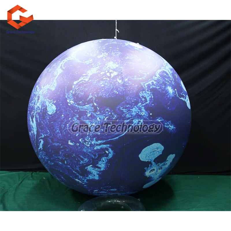 Custom Inflatable Solar System Balloon Space Theme Party Decoration Planet Balloon with LED Lights