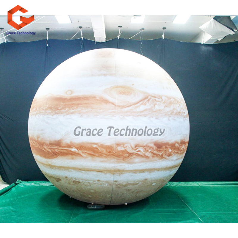 Giant Inflatable Jupiter Balloon LED Lighted Solar System Party Decoration Planet Ballon