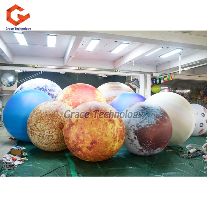 Space Theme Decoration Inflatable Planet Mars Advertising Inflatable Globe Balloon