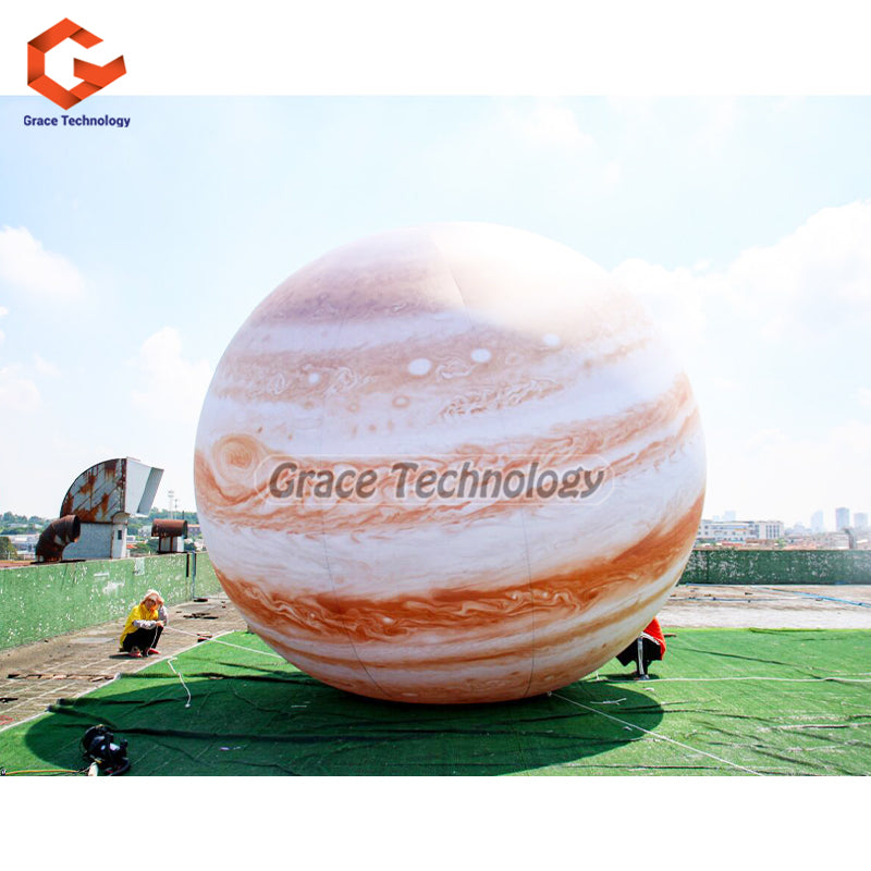 Giant Inflatable Jupiter Balloon LED Lighted Solar System Party Decoration Planet Ballon