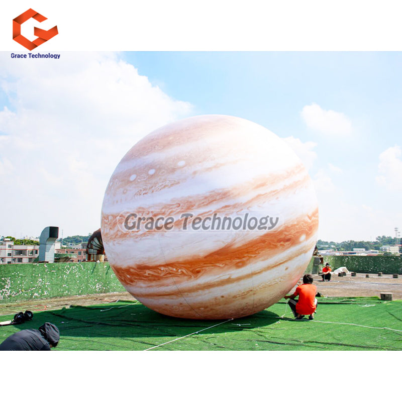 Giant Inflatable Jupiter Balloon LED Lighted Solar System Party Decoration Planet Ballon
