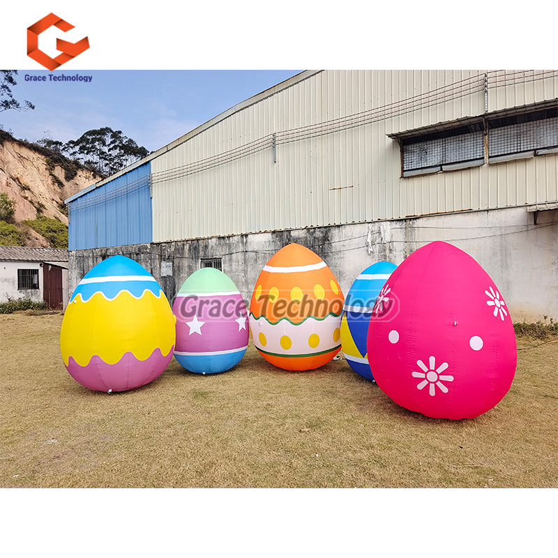 20ft Giant Inflatable Easter Eggs Custom Inflatable Egg Replicas Balloon for Easter Holiday Decoration