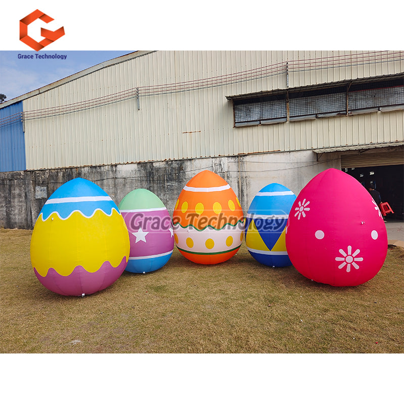 20ft Giant Inflatable Easter Eggs Custom Inflatable Egg Replicas Balloon for Easter Holiday Decoration