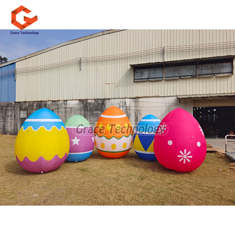 20ft Giant Inflatable Easter Eggs Custom Inflatable Egg Replicas Balloon for Easter Holiday Decoration