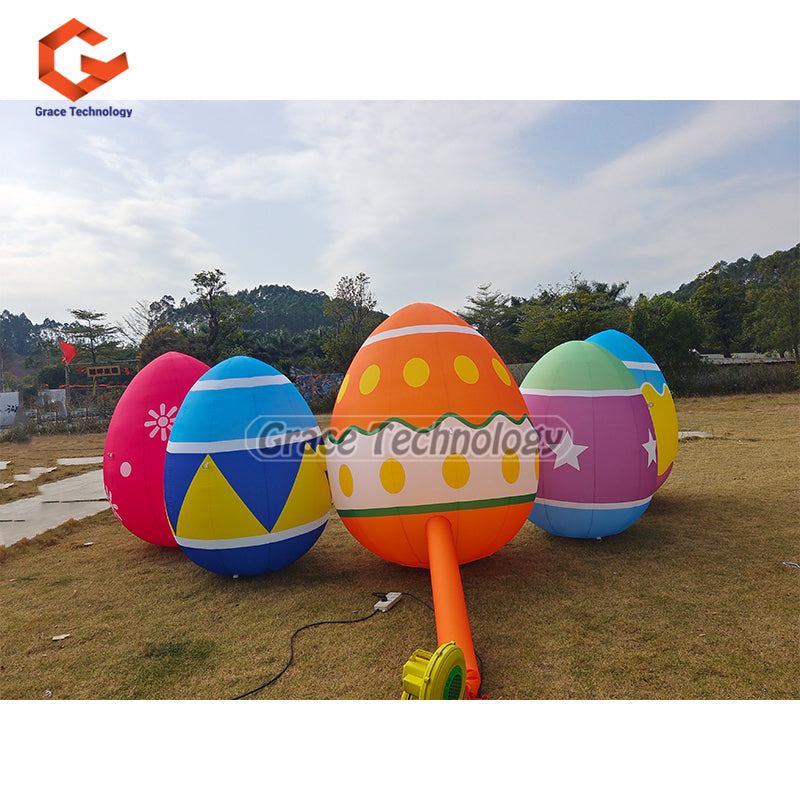 20ft Giant Inflatable Easter Eggs Custom Inflatable Egg Replicas Balloon for Easter Holiday Decoration