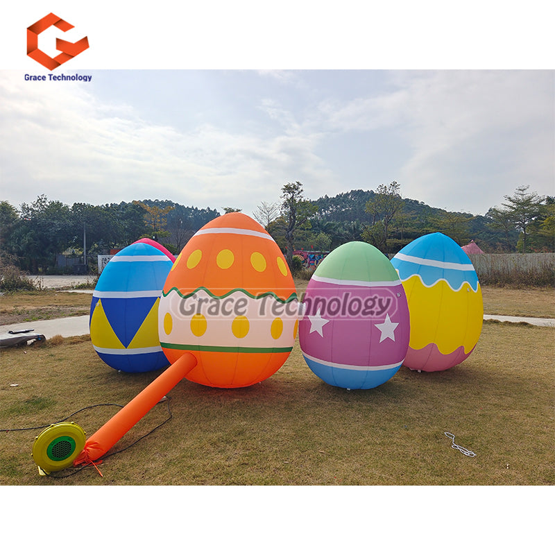 20ft Giant Inflatable Easter Eggs Custom Inflatable Egg Replicas Balloon for Easter Holiday Decoration