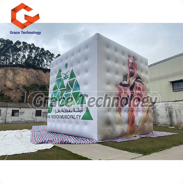 Giant Inflatable Cube Replica Advertising Inflatable Cube Balloon for Outdoor Festival