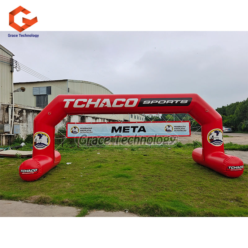 SPU Inflatable Water Floating Arch Airslealed Inflatable Start Finish Arch for Water Events