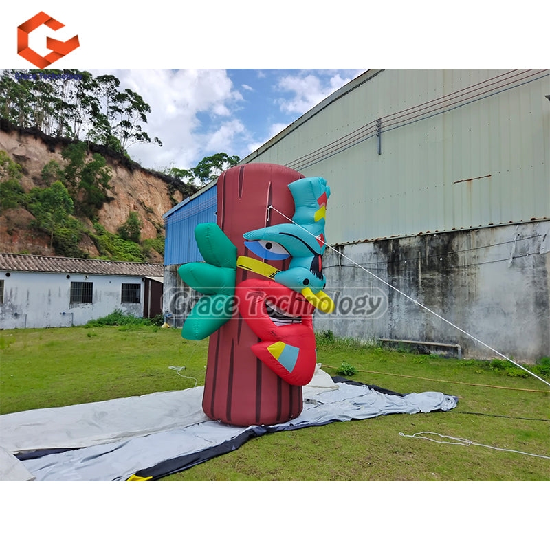 Tiki Inflatable Mask Balloon Decoration Inflatable Tiki Totem Model for Entertainment