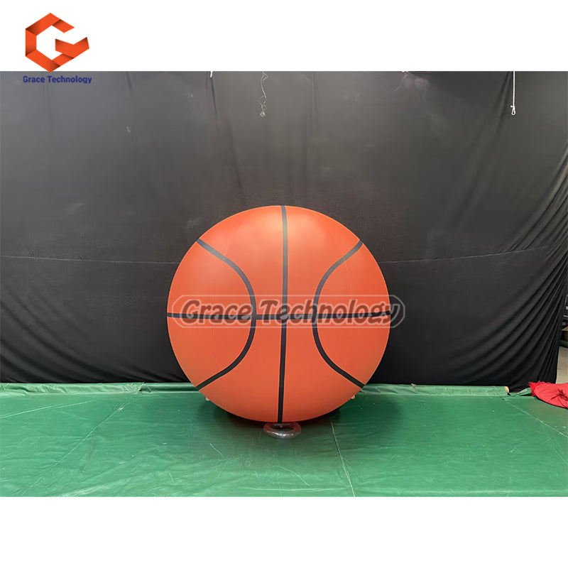 Sports Events Inflatable Basketball Replicas with Logo Printed Decoration Spheres