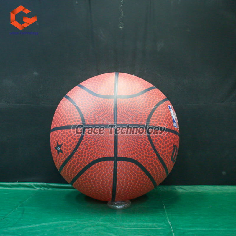 Sports Events Inflatable Basketball Replicas with Logo Printed Decoration Spheres