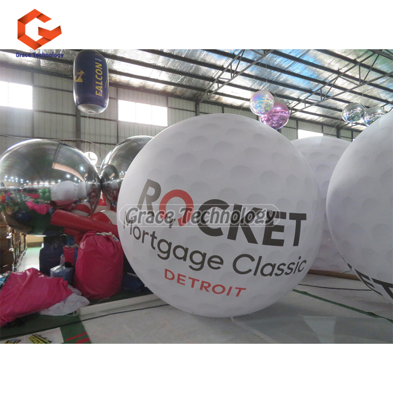 Big Inflatable Golf Ball Balloon Advertising Inflatable Golfball Replicas for display