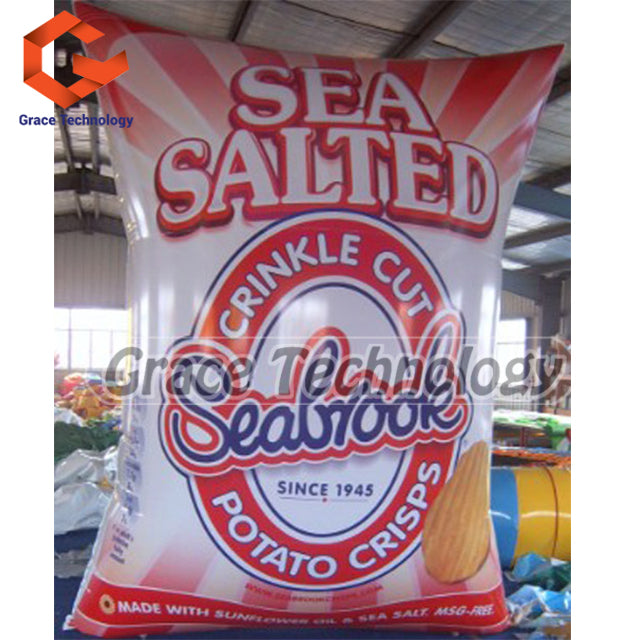 Inflatable Snack Package Bag Replicas Inflatable Potato Chips Food Bag Models for Advertising