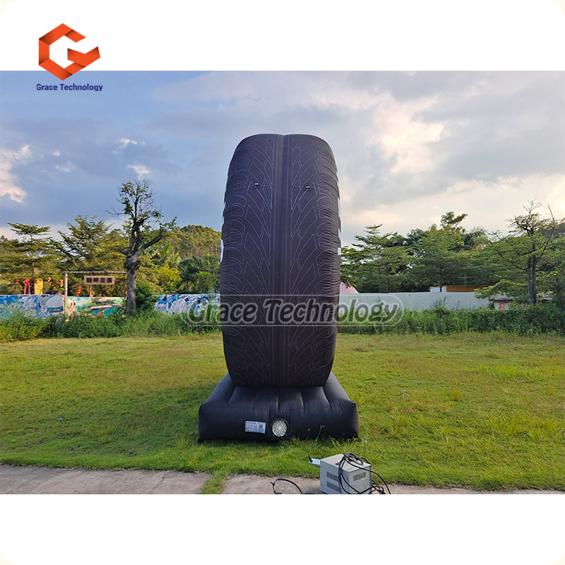 Giant Inflatable Tire Replicas Advertising Inflatable Tire Balloon for Car Shop Exhibition