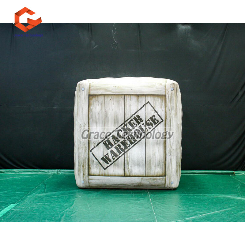 Custom Printed Inflatable Cube Balloon Helium Flying Square Shaped Inflatable Balloon for Advertising