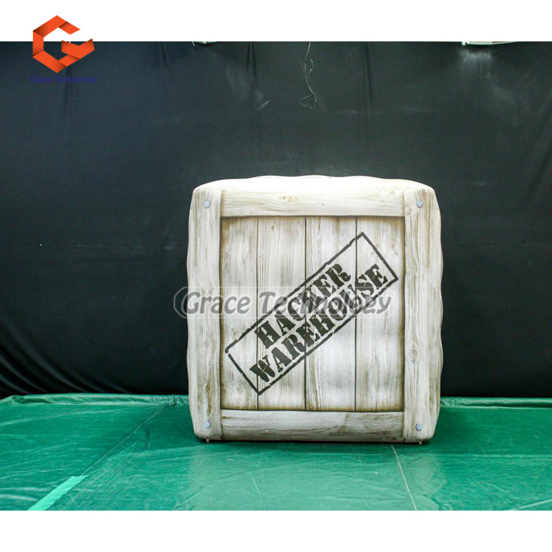 Custom Printed Inflatable Cube Balloon Helium Flying Square Shaped Inflatable Balloon for Advertising