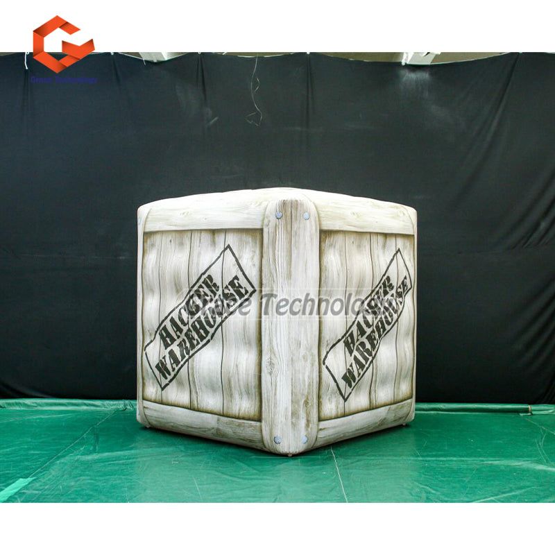 Custom Printed Inflatable Cube Balloon Helium Flying Square Shaped Inflatable Balloon for Advertising