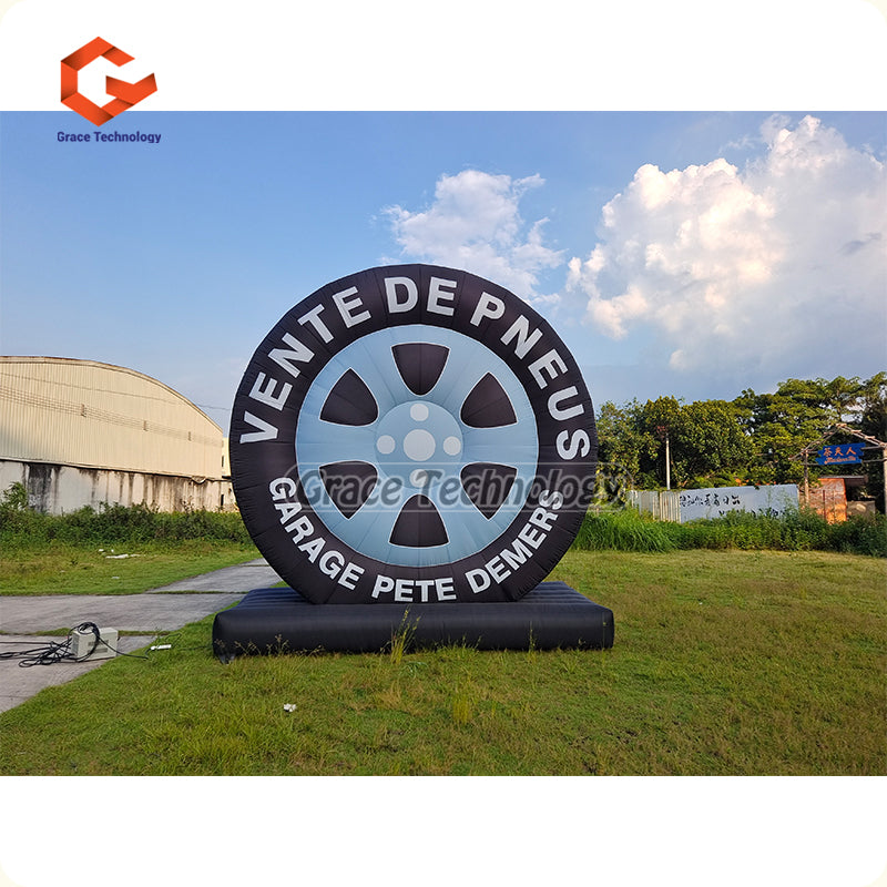 Giant Inflatable Tire Replicas Advertising Inflatable Tire Balloon for Car Shop Exhibition