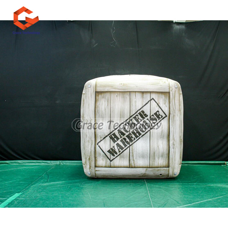 Custom Printed Inflatable Cube Balloon Helium Flying Square Shaped Inflatable Balloon for Advertising