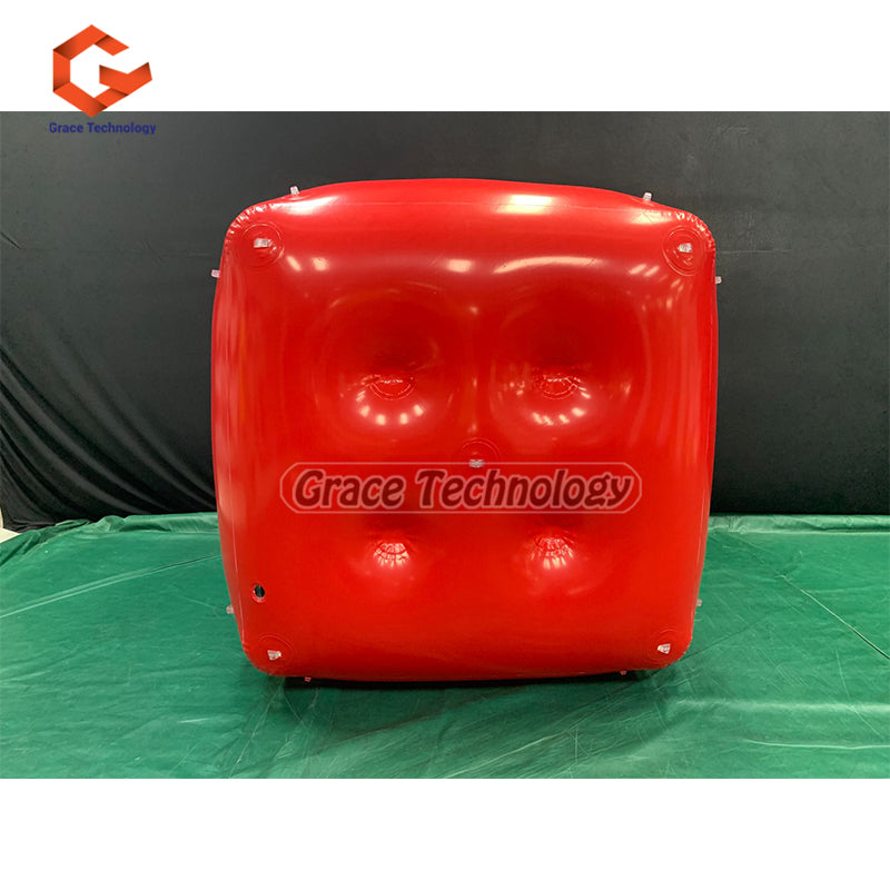 Custom Printed Inflatable Cube Balloon Helium Flying Square Shaped Inflatable Balloon for Advertising