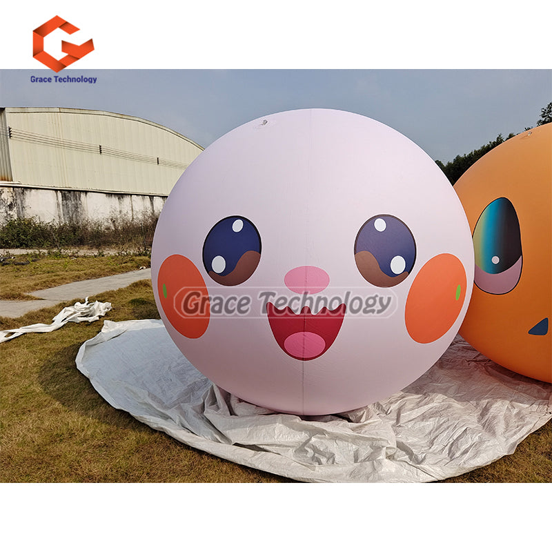 Inflatable Emoji Replicas Balloon Decoration Inflatable Emoji Balloon for Festival Events