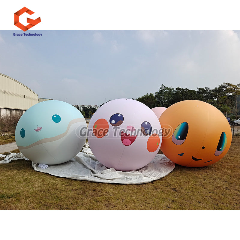 Inflatable Emoji Replicas Balloon Decoration Inflatable Emoji Balloon for Festival Events