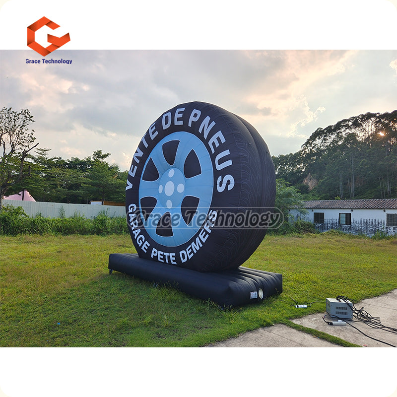 Giant Inflatable Tire Replicas Advertising Inflatable Tire Balloon for Car Shop Exhibition