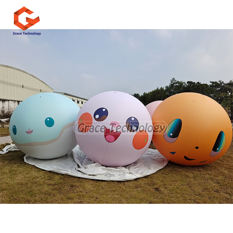 Inflatable Emoji Replicas Balloon Decoration Inflatable Emoji Balloon for Festival Events