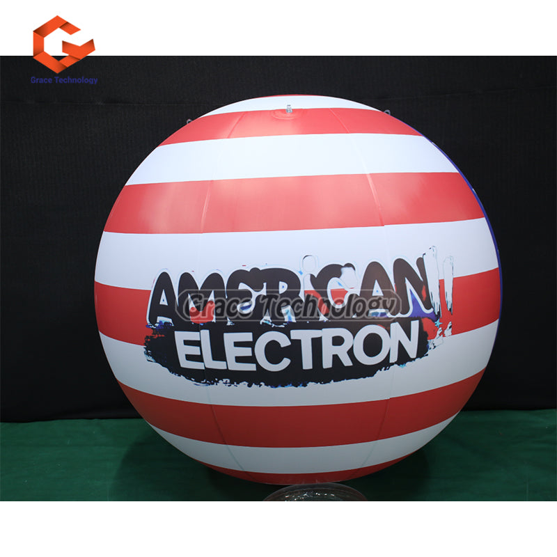 Custom Inflatable Helium Balloon with America Flag Printing for Events Advertsing