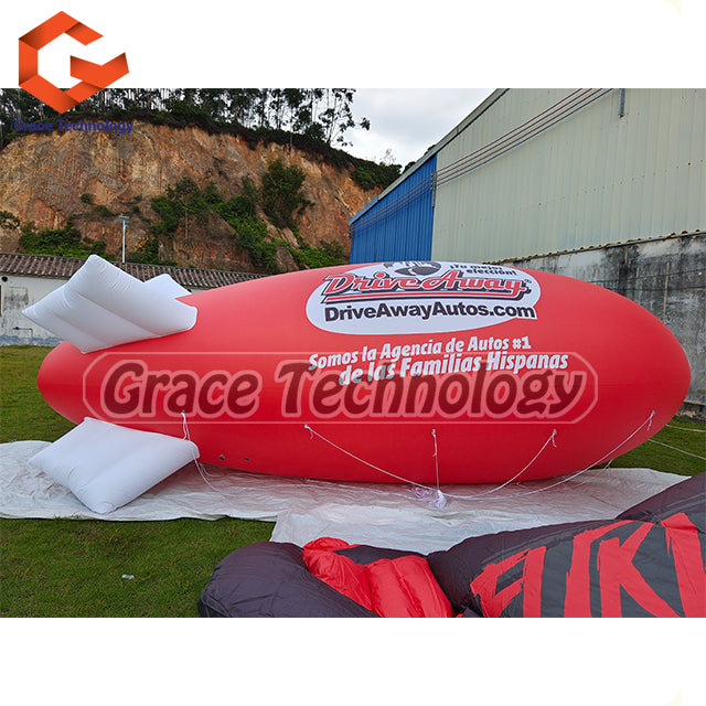 Floating Inflatable Blimp Balloon Helium Inflatable Airplane Zeppelin for Advertising Promotion