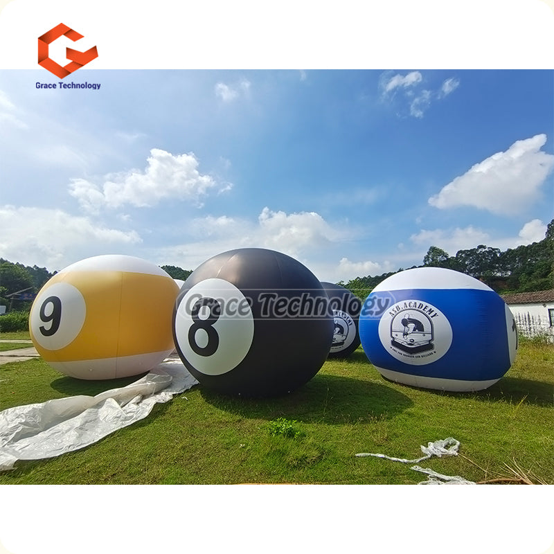 10ft Giant Inflatable Billiards Replicas Balloon Advertising Inflatable Helium Balloon for Sale