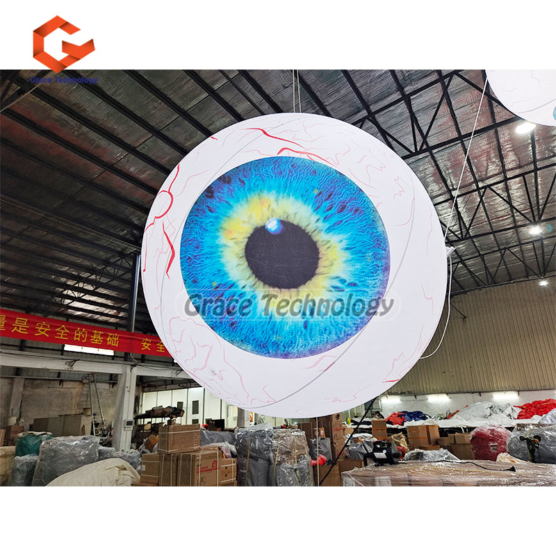 Giant Inflatable Eyes Balloon LED Decoration Inflatable Eyes Replicas Balloon for Hanging