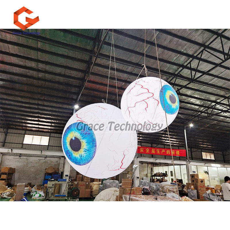 Giant Inflatable Eyes Balloon LED Decoration Inflatable Eyes Replicas Balloon for Hanging