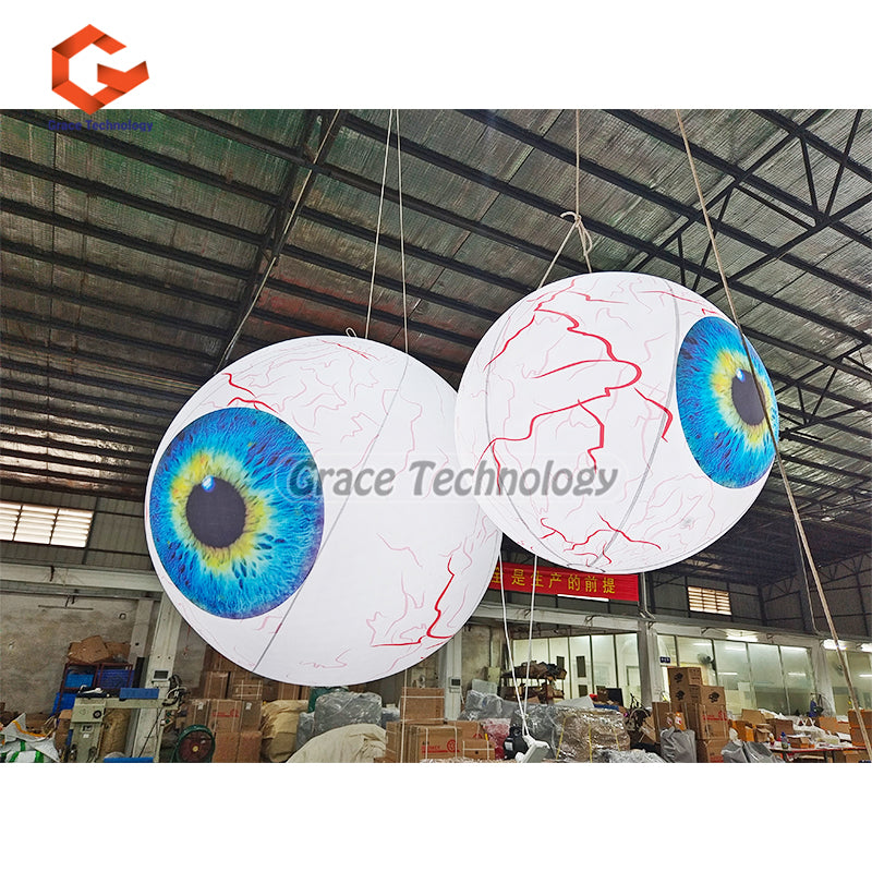 Giant Inflatable Eyes Balloon LED Decoration Inflatable Eyes Replicas Balloon for Hanging