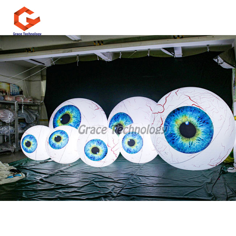 Giant Inflatable Eyes Balloon LED Decoration Inflatable Eyes Replicas Balloon for Hanging